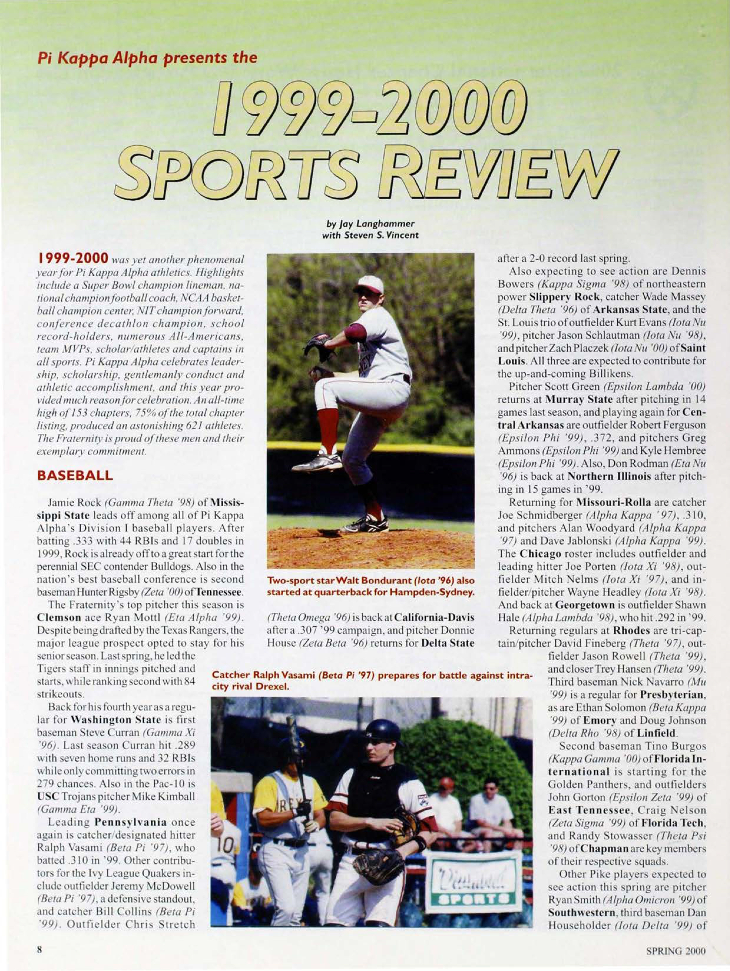 1999-2000 Sports Review, Spring 2000